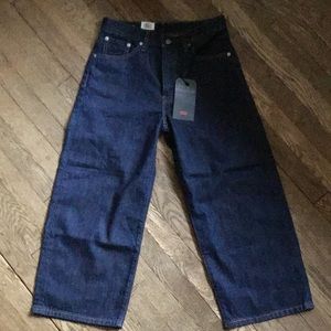Levi's Wide Leg Cropped High Rise Jeans